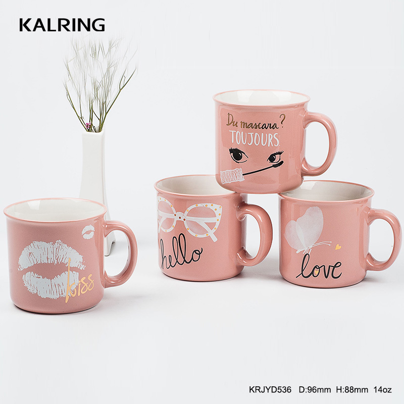 Ceramic Cup Milk Tea Mug color glaze